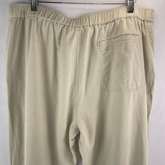 Cubavera Linen Blend Drawstring Pants Size L - Picture 6 of 9